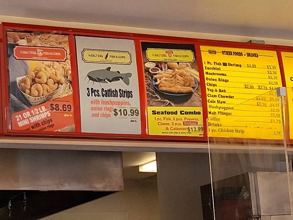 H Salt Fish & Chips Seafood Galley Menu 1