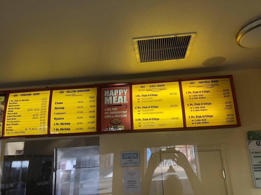 H Salt Fish & Chips Seafood Galley Menu 6